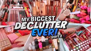 makeup collection declutter yes