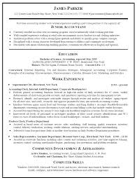 Professional Accounting Resume Templates Updated Inspiration Junior