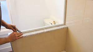 shower glass panels how to template