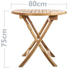Round Table 80 Cm Folding For Outdoor