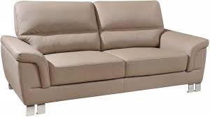 37 Modern Beige Leather Sofa