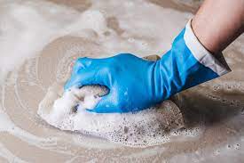 how to clean concrete floors home