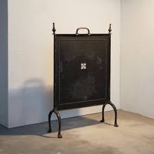 Fire Screen In Metal And Brass 1920s
