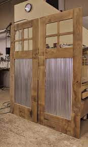 Barn Door With Corrugated Plexiglass
