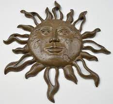 Decorative Cast Iron Sun Face Wall