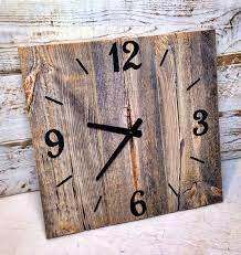 Reclaimed Barn Wood Clock Large Rustic