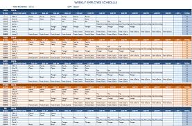 Weekly Employee Schedule Template Excel Printable Schedule
