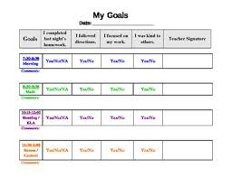 Behavior Chart Templates Worksheets Teaching Resources Tpt