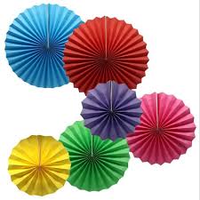 round multicolor colorful hanging paper