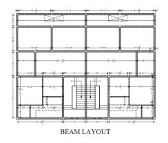 beam layout of residential site