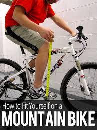 how to fit yourself on a mountain bike