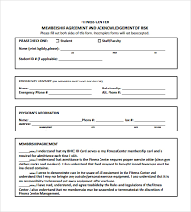 10 Gym Contract Templates Pages Word Docs