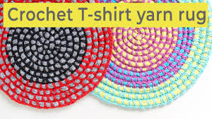 crochet a round t shirt yarn rug you