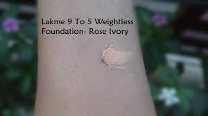 lakme 9 to 5 weight less mousse