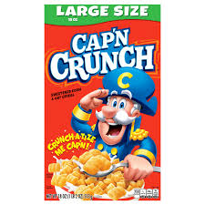 quaker cap n crunch cereal large