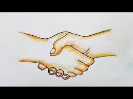 A picture of gesturing hands can evoke just as much and. How To Draw Handshakes Youtube