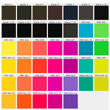 Color Chart Custom Pins