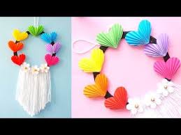 Heart Flower Wall Hanging Diy How To