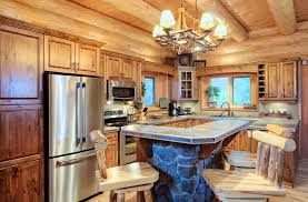 log home kitchens north american log