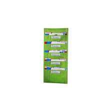 Pocket Chart File Folder Storage Lime