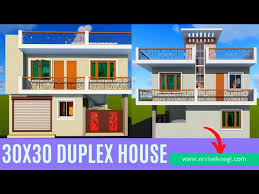 30 By 30 Duplex Corner House Design