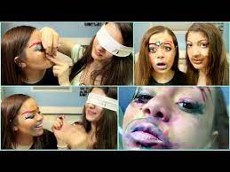 blindfolded makeup challenge