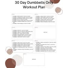 30 Day Dumbbells Only Workout Plan