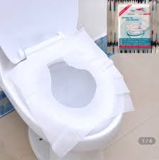 50pcs Disposable Flushable Toilet Seat