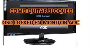 The hold the left button. Quitar El Bloqueo Osd Locked En Monitor Aoc Youtube