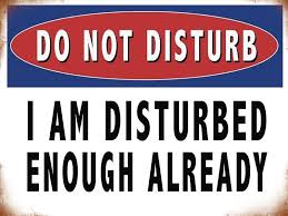 Do Not Disturb Metal Wall Sign 4 Sizes