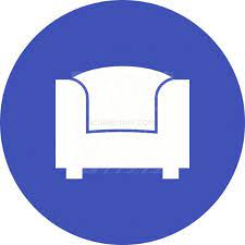 Single Sofa Flat Round Icon Iconbunny