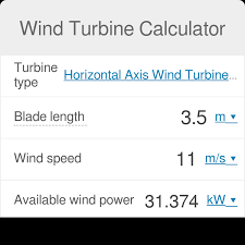 Wind Turbine Calculator Hawt And Vawt