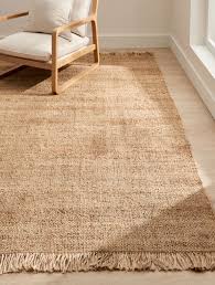 woven jute rug natural 200x300cm rugs
