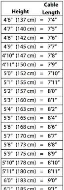 Rogue Fitness Jump Rope Sizing Chart Fitness And Workout