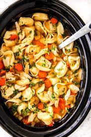 slow cooker en tortellini soup