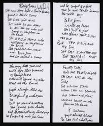 Michael joseph jackson (august 29, 1958 вђ june 25, 2009) was an american singer, songwriter, and dancer. Ale My Sn Michael Jackson Handwritten Billie Jean Lyrics Current Price 32500 Billie Jean Meme On Me Me