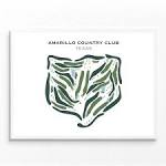 Buy the best printed golf course Amarillo Country Club, Texas ...
