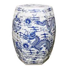 Chinese Blue And White Porcelain Garden