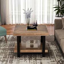 Natural Square Wood Coffee Table