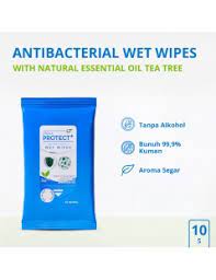 prima protect antibacterial wet wipes 10