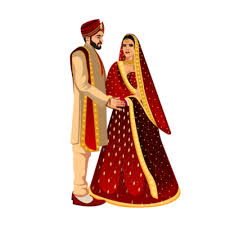 indian wedding couple pngs for free