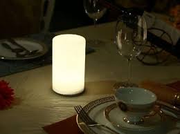 Rechargeable Battery Powered Durable Restaurant Outdoor Table Lamp