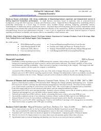 Nice Resume Sample For Financial Controller And Financial