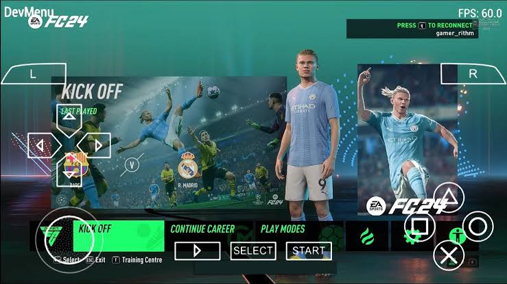 EXPERIENCE REAL SOCCER WITH ANY GAME MODE OF EA SPORTS FC 24 PPSSPP