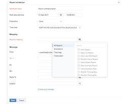 Automation In Report Scheduler Zoho People