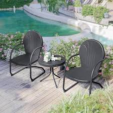 Purple Leaf Outdoor Patio Bistro Set 3