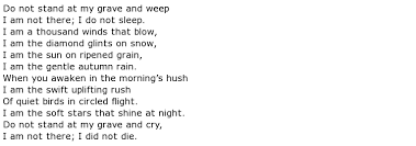 funeral poems my poetic side