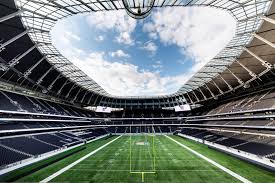 The new stadium is due to be ready in time for the 2018/19 season with tottenham playing at wembley stadium for their 2017/18 home games. How The Tottenham Hotspur Stadium Will Retract Pitch To Reveal Nfl Turf Ahead Of London Games With Chicago Bears Against Oakland Raiders First Up