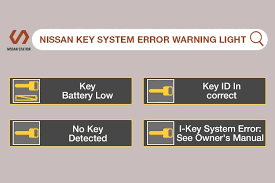 nissan key system error warning light