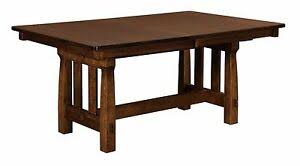 Pasadena california as well as around the country have concentrations of bungalow and arts and crafts homes. Amish Kendore Mission Arts Crafts Trestle Dining Kitchen Table Solid Wood Ebay